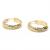 Argola africana de ouro amarelo 18k