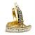 Brinco de ouro amarelo 18k - Fecho alavanca
