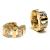 Brinco de ouro amarelo 18k - Fecho alavanca