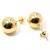Brinco em ouro amarelo 18k - Bola