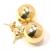 Brinco em ouro amarelo 18k - Bola