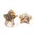 Brinco em ouro 18k - Estrela 3 cores