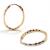 Argola Africana em ouro amarelo 18k