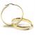 Argola africana em ouro 18k