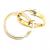 Argola africana em ouro amarelo 18 kts