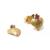 Brinco de ouro amarelo 18k com rubi