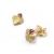 Brinco de ouro amarelo 18k com rubi
