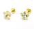 Brinco em ouro amarelo 18k com zirconia - Estrela