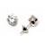Brinco em ouro branco 18k com zirconia