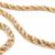 Cord�o de ouro 3 cores 18k - Tipo corda - 45 cm