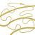 Correntes de ouro amarelo 18k - Rabo raposa - 50 cm