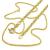 Cord�o em ouro amarelo 18k - 45 cm