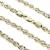 Corrente em ouro 18k - Transada 3 cores - 40 cm