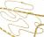 Corrente de ouro amarelo 18k - Elo retangular 60 cm