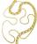 Correntes em ouro 18k - Cadeado com barra - 45 cm