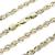 Corrente em ouro 18k - Transada 3 cores - 40 cm