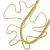 Corrente de ouro amarelo 18k - Groumette - 60 cm