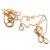 Colar em ouro 18k - Veneziana - 45 cm - 3 cores
