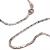 Corrente de ouro branco 18k - Cadeado achatado - 45 cm