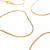 Colar em ouro 18k - Veneziana - 50 cm - 3 cores