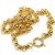 Colar em ouro amarelo 18k - Elo portugu�s - 45 cm
