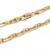 Colar de ouro amarelo 18k tipo cadeado - 50 cm