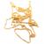 Corrente de ouro amarelo 18k - Rabo Raposa - 45 cm