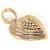 Cora��o em ouro 3 cores 18k - Filigrana