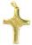 Crucifixo em ouro 18k com brilhantes