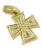 Crucifixo em ouro amarelo 18k com brilhantes