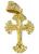 Cruz rendada em ouro 18k - Cristo crucificado
