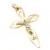 Cruxifixos de ouro amarelo e branco 18k