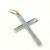 Crucifixo em ouro amarelo e branco 18k