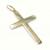 Crucifixo em ouro amarelo e branco 18k