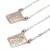 Escapul�rio em ouro branco 18k