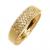 Meia alian�a de brilhantes em ouro amarelo 18k