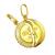 Cara metade - Sol e Lua - em ouro 18k