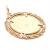 Pingente em ouro amarelo 18k - Moeda com moldura