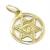 Medalha Estrela de David em ouro 18k