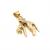Pingente em ouro amarelo 18k - Pantera