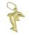 Pingente Golfinho em ouro amarelo 18k