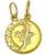 Cara metade - Sol e Lua - em ouro 18k