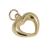 Cora��o em ouro amarelo 18k - Cora��o pol�do