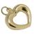 Cora��o em ouro amarelo 18k - Cora��o pol�do