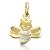 Pingente em ouro branco 18k - Abelha