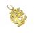 Pingente em ouro amarelo 18k - Monograma