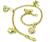 Pulseira em ouro 18k com pingentes