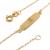 Pulseira de chapa em ouro amarelo 18k