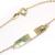 Pulseira de chapa infantil em ouro amarelo 18k
