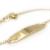 Pulseira de chapa infantil em ouro amarelo 18k